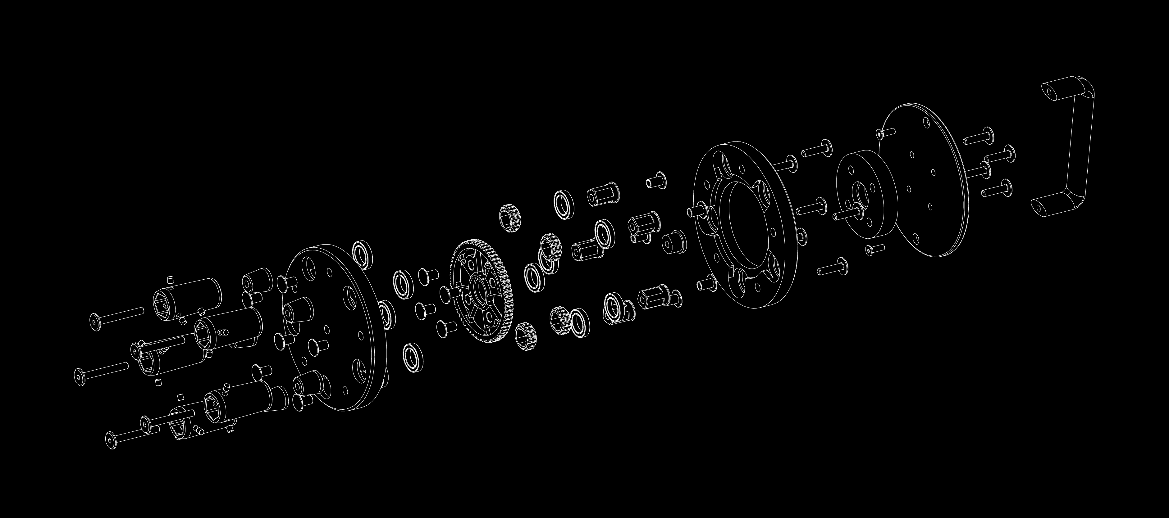 OrbiNut5 exploded component diagram